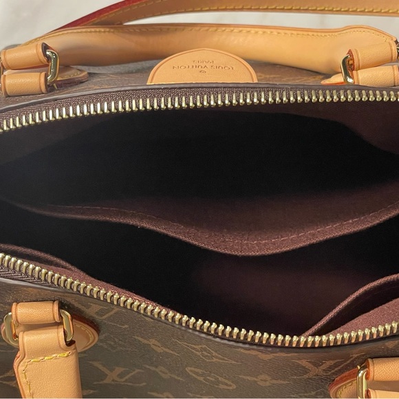 LOUIS VUITTON Rivoli PM Monogram Canvas Shoulder Bag Brown - Picture 10 of 11